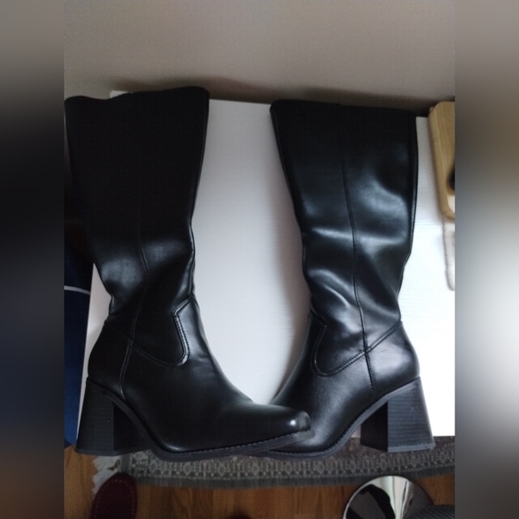 Dream Pairs Knee High Boots Chunky Heel 9.5 - Picture 11 of 11